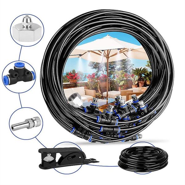 

watering equipments outdoor misting misters cooling system 8/10/15/18m line for patio fan garden water toy sprayer backyard sprinkler
