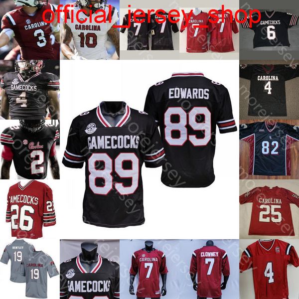 Custom Football Jersey NCAA College George Rogers Rico Dowdle Feaster Edwards Markway Mon Densão Hilinski Clowney