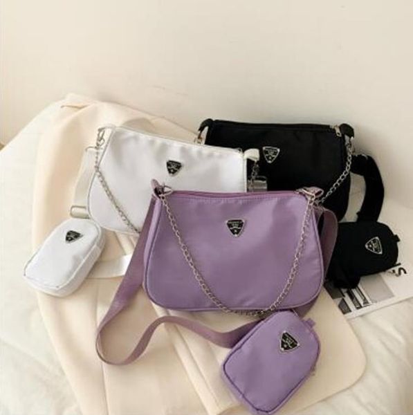 

female bags simple nylon student western style shoulder bag