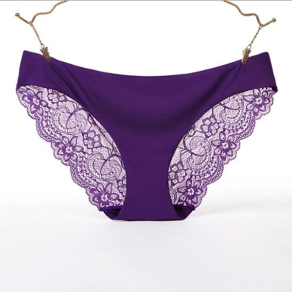 

women's panties lace one piece seamless underwear low waist leopard print briefs breathable intimates for female, Black;pink