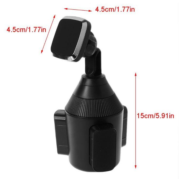 

magnetic car cup mount mobile phone holder stand cradle for 3 to 7inch cellphone x3ud cell mounts & holders