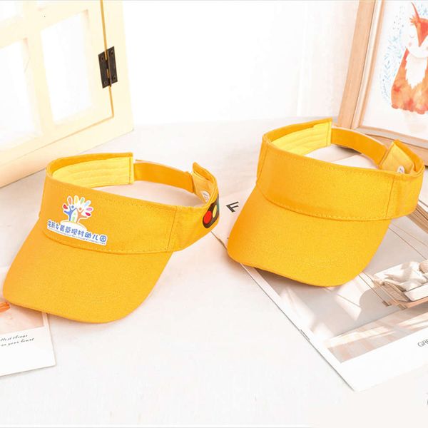 

little yellow hat sun visor for primary school students running children