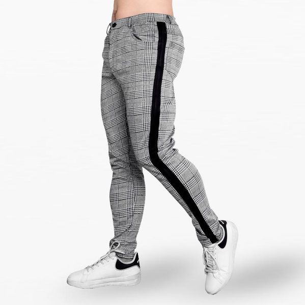 

men's pants mens slim fit tracksuit bottoms skinny jogging joggers sweat trousers 2021 fashion men, Black