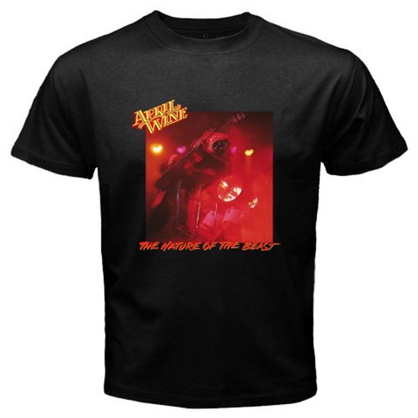 

new april wine nature of the beast men's black t-shirt size s to 3xl, White;black