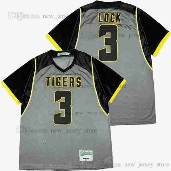 Movie DREW LOCK # 3 HIGH SCHOOL Jersey Maglie da football universitarie cucite con design personalizzato fai-da-te