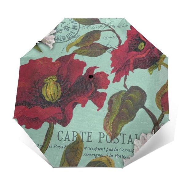 

umbrellas rose umbrella mini uv protection auto print portable rain