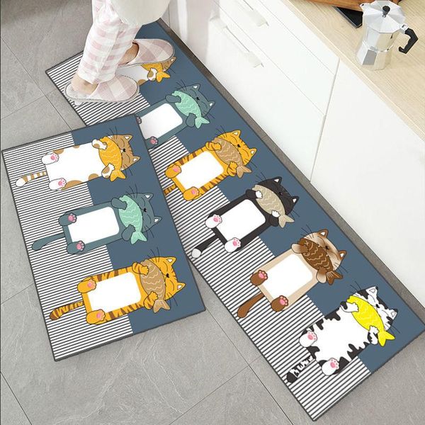 

carpets anti-slip kitchen mat for floor dog cat printed bath carpet entrance doormat tapete fashion absorbent bedroom prayer area rugs