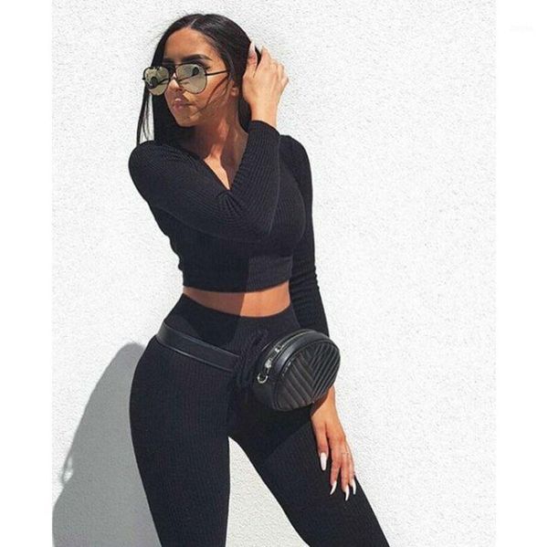 

two piece dress womens v neck crop blouse +pants two-piece playsuit bodysuit jumpsuit romper set /by, White