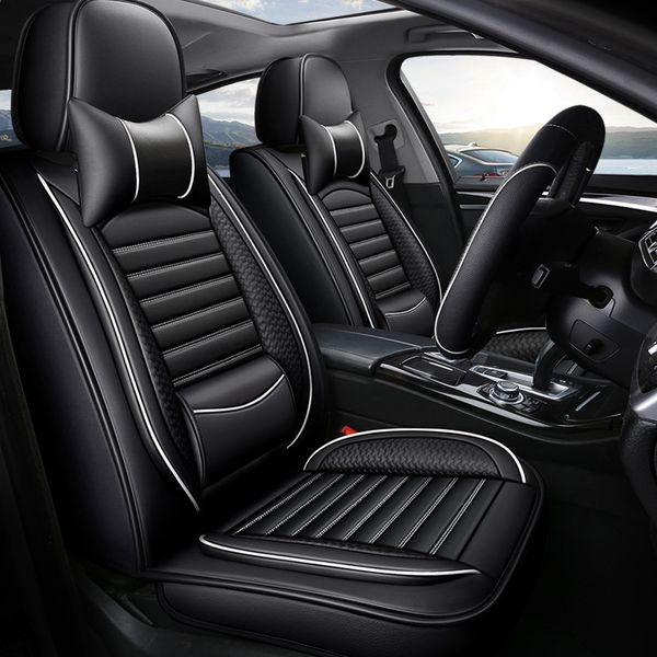 Capa de assento de carro de cobertura completa de luxo para BMW M Sport M3 M5 E46 E39 E60 F30 E90 F10 E36 X1 X3 X5 X6 PU Couro Auto Interior Cushion