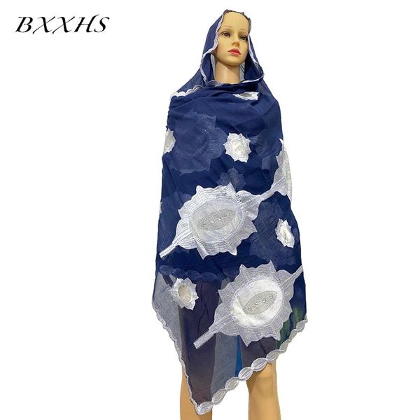 

scarves 2021 african women scarf soft cotton big size hijab islamic dubai pashmina wraps muslim fashion bx-038, Blue;gray