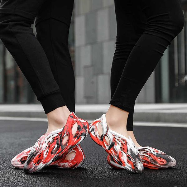 

sandals men's summer new fashion coconut hole shoes lovers outdoor antiskid leisure sandal beach tidal shoes, Black