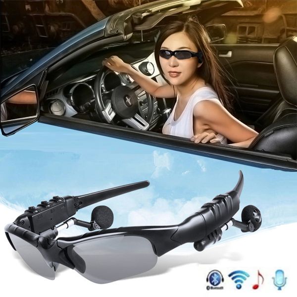 

smart audio bluetooth sunglasses bt5.0 headphone glasses wireless earbuds support all smarts phones devices pc tablets driving used