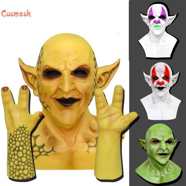 

party masks cosmask helloween mask real costume horror fallen angel imp headgear carnival cosplay
