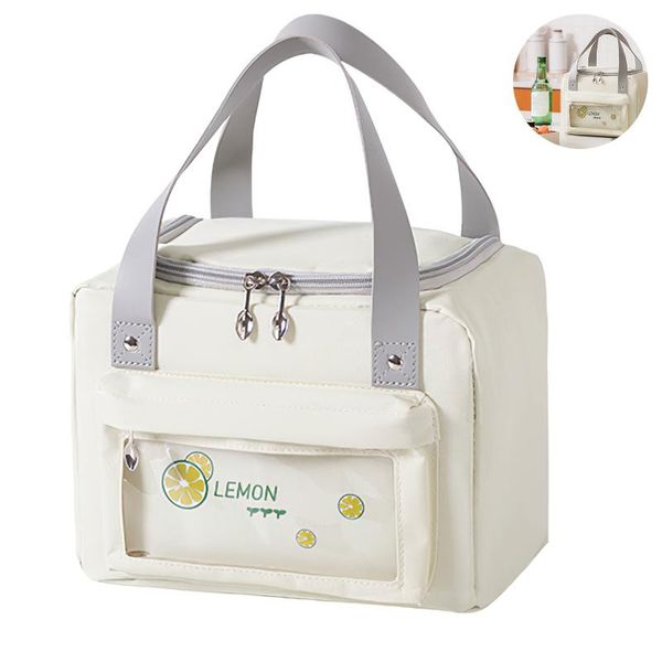 

storage bags waterproof oxford fabric travel portable large capacity thermal lunch bag handbag outdoor picnic box