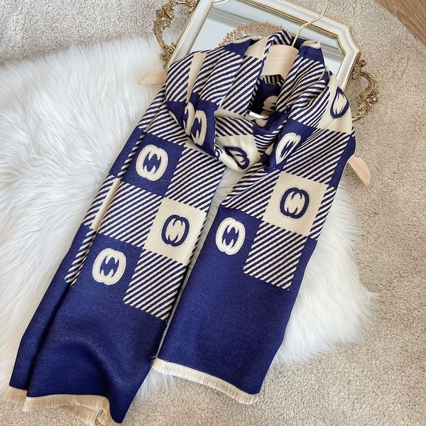 

women cashmere scarf winter pashmina shawls and wraps 2021 horse print thick blanket ladies warm stoles scarves, Blue;gray