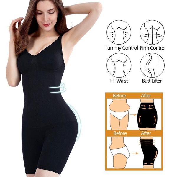 

women's shapers sure you like 2021 high waist training bulifter women seamless shapewear slimming fat burning hip raise shaper bodysuit, Black;white