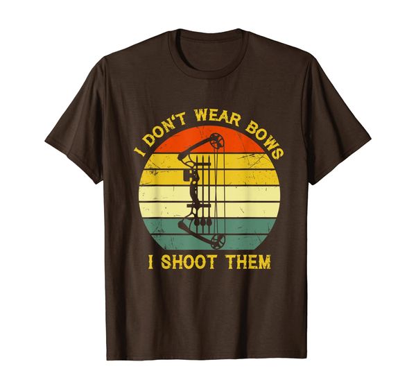 

i don't wear bows i shoot them archery t-shirt, White;black