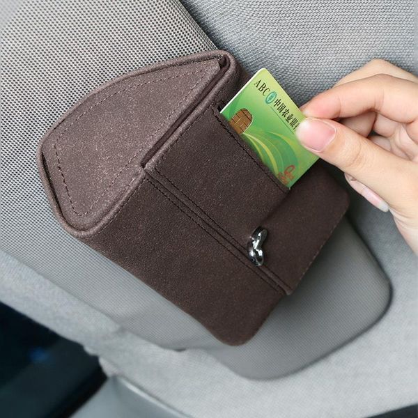

automobile magnetic absorption glasses case wear-resistant and durable multi-function storage bag card document other interior accessories