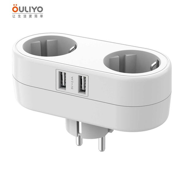 

wall socket 2.4ausb port extender one drag two multi-function row plug