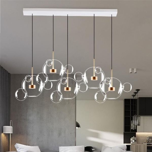 

chandeliers modern living room soap bubble chandelier for restaurant cafe molecular transparent glass hanging lamp bedroom study light