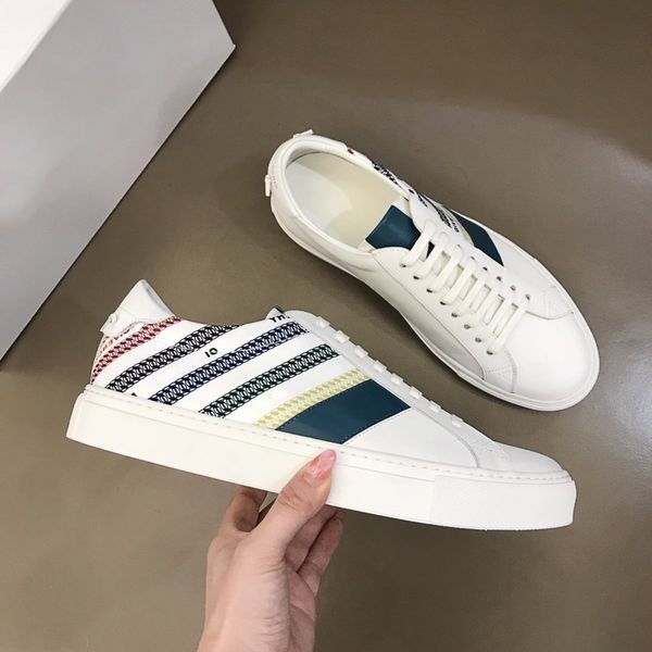 

2021 luxury designers shoes leather ace shoes mens shoes casual with box size 38-45 dust bag, Black
