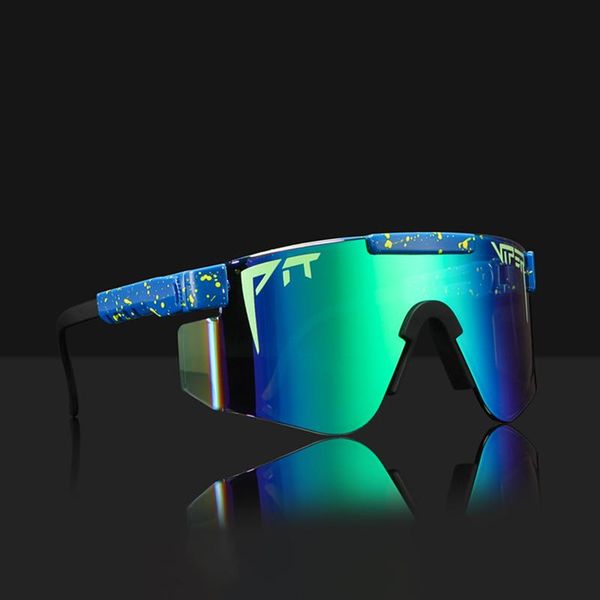 

sunglasses pit viper original oversized semi rimless men uv400 half frame sports fashiongoggle big mirror shades with box, White;black