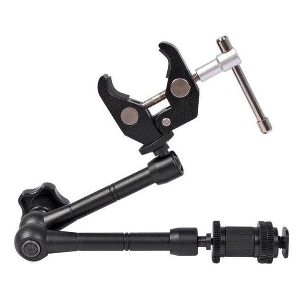 

inch crab clip multifunction easy apply friction articulating stable space saving magic arm set metal camera accessory safty lighting & stud