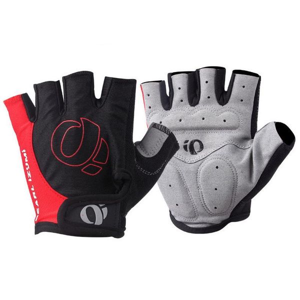 

cycling gloves bicycle half fingers -slip -sweat gel riding mtb road mountain bike sports, Black