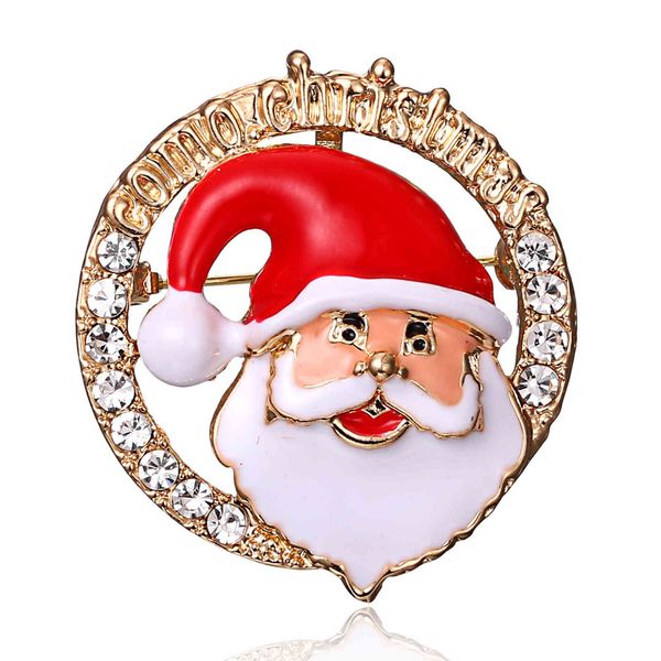 

christmas cartoon santa claus brooch series