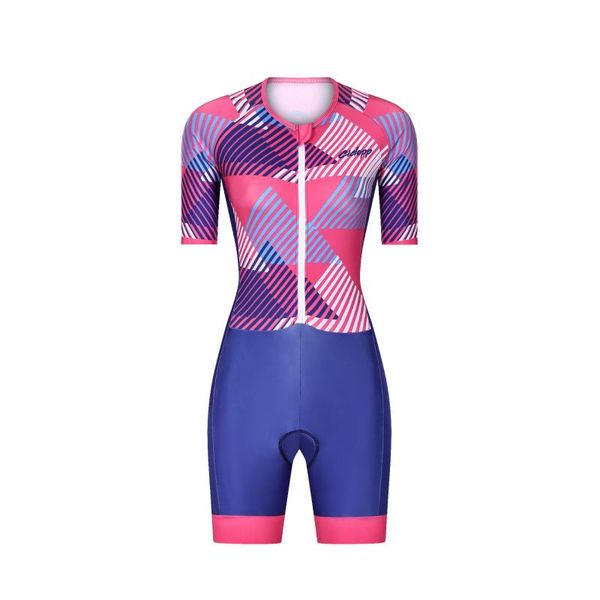 

racing sets ciclopp team triathlon suit womens cycling skinsuit summer jumpsuit one pieces bicycle set short sleeve bodysuit, Black;blue