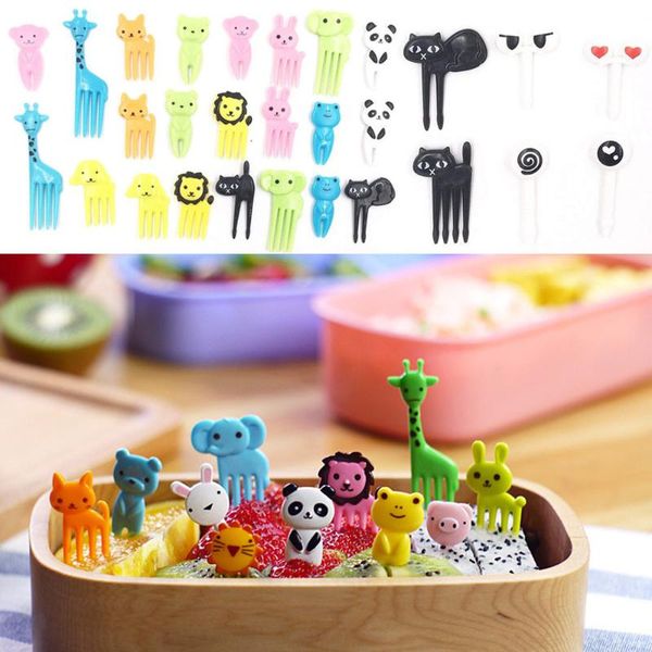 

forks 36pcs lovely animal fruit snack dessert picks bento accessories kitchen utensils lunch decor