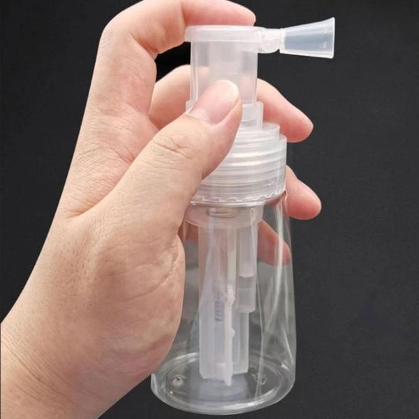 

storage bottles & jars 200ml empty refillable dry powder spray bottle portable hairdressing travel tool salon hair nozzle fixed q6v3