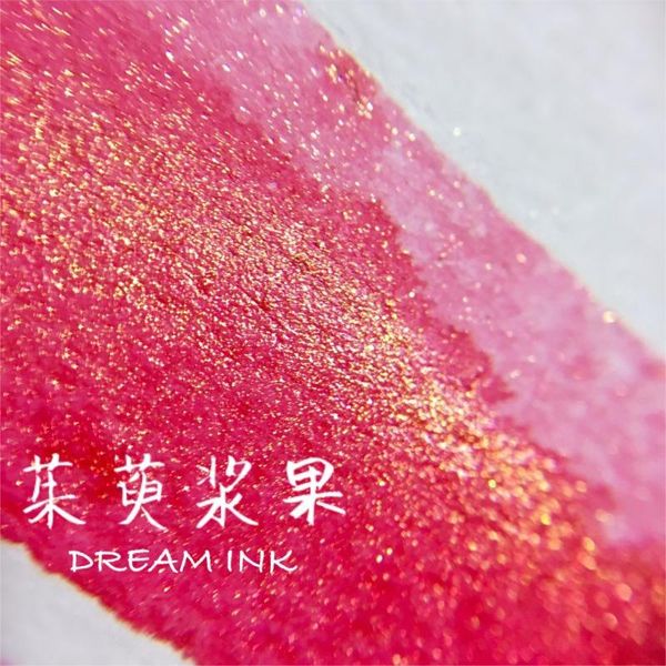 

refills dream ink 0542 handmde color with glitter powder. founain pen 20ml, Black;red