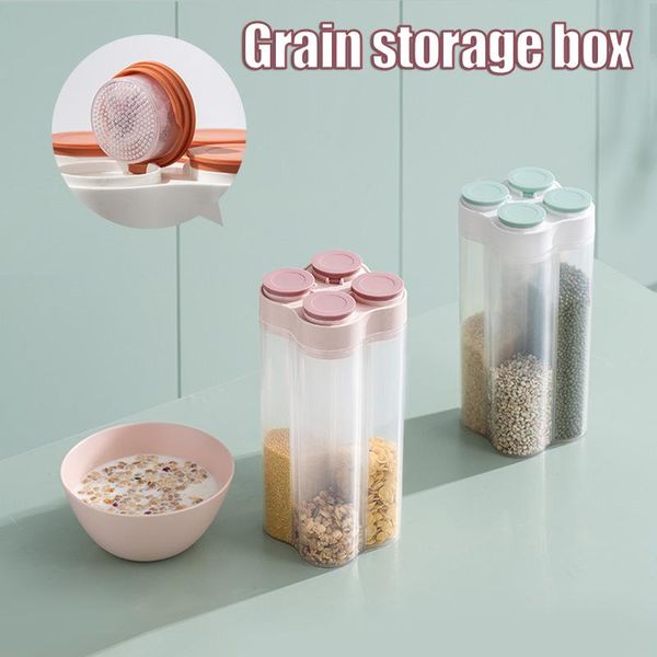 

storage bottles & jars coarse grains sealed grain compartments for of dried goods beans box with desiccant