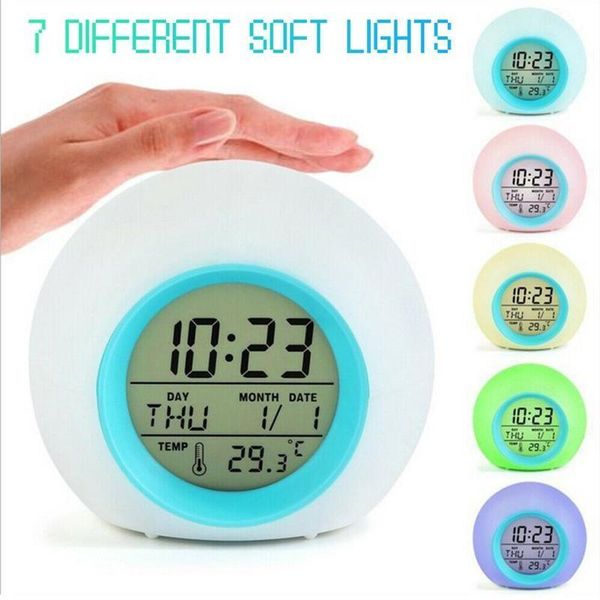 

other clocks & accessories led electronic digital alarm clock glowing night light with home table decor kids