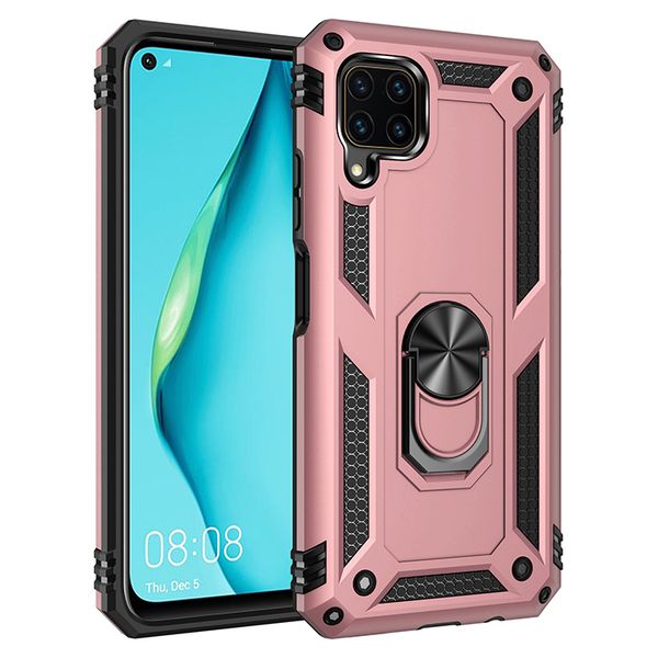

luxurious shockproof phone case for huawei p40 lite honor 9x pro plus nova 7i 6 se y9s p smart pro 2019 ring holder stand covers