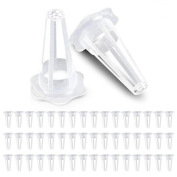 

planters & pots 100 plant baskets, pod-shaped plastic slotted net cups, suitable for aerogarden, hydroponics, planting systems