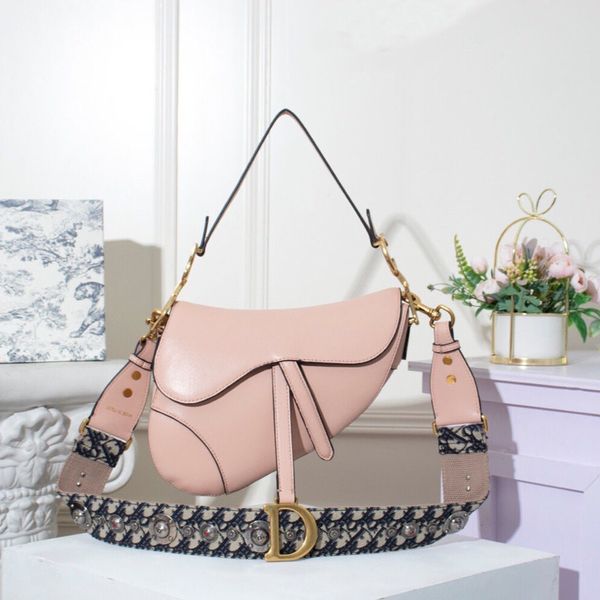 

christian luxurys designer bagss hand female 2020 star same saddle leather fashion trend one shoulder cross carry bag ysj