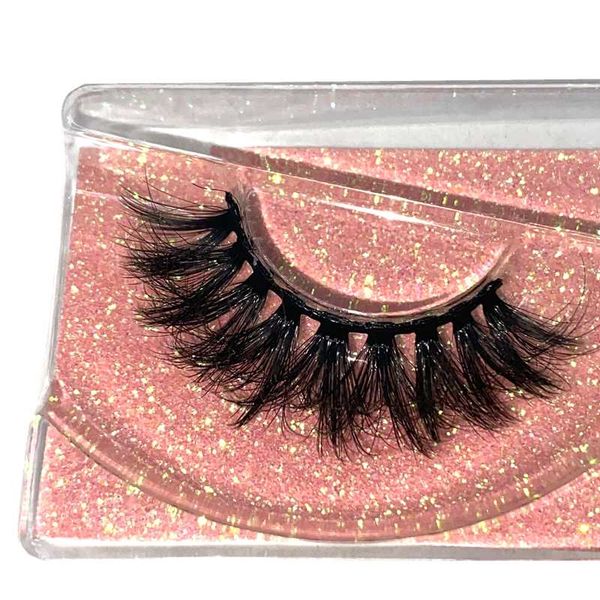 

false eyelashes wholesale 1 pairs 5d faux mink lashes long fluffy 18mm box package vendor custom logo makeup