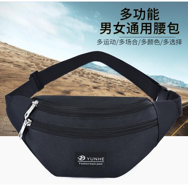 

men women waist fanny pack sport travel belt zipper bag crossbody bags