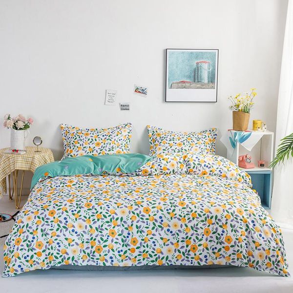 

bedding sets duvet cover set twin size bed linen polyester comforter 2 people full  king 3/4 pcs home textile