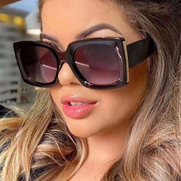 

sunglasses vintgae 2021 shades for women luxury brand square woman trendy big frame fashion sun glasses female uv400, White;black