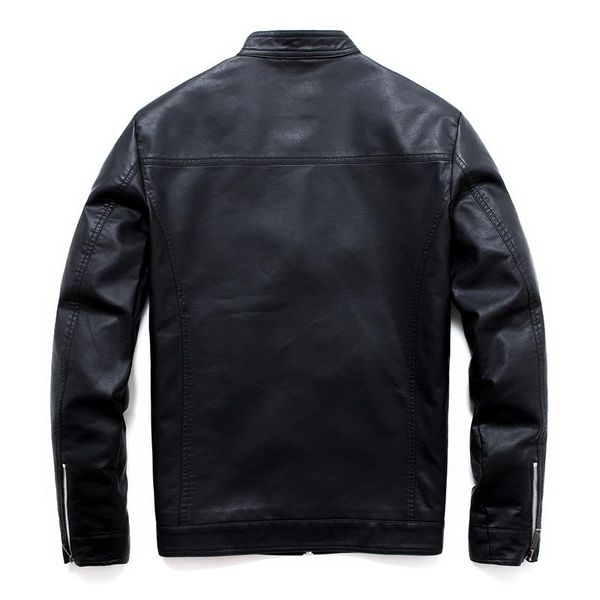 

men's jackets men's faux leather jacket motorcycle 5xl black, Black;brown