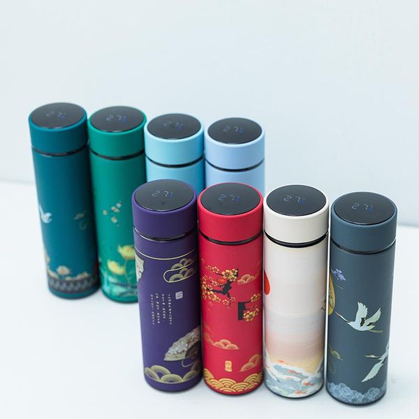 

water bottles 500ml intelligent thermal bottle of led digital heating exhibition
