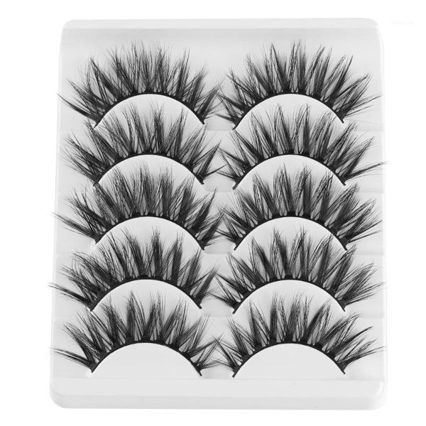 

pairs soft 3d mink hair false eyelashes natural makeup crisscross multilayers charming lashes handmade eyelash extension tools1