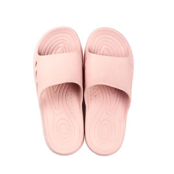

hight quality eva home slippers women men anti-slip hollow soft bottom bathroom leaky indoor house couple shoes, Black