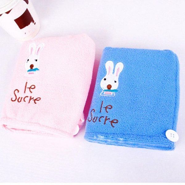 

towel girl's hair drying hat quick-dry cap bath microfiber solid super absorption turban dry