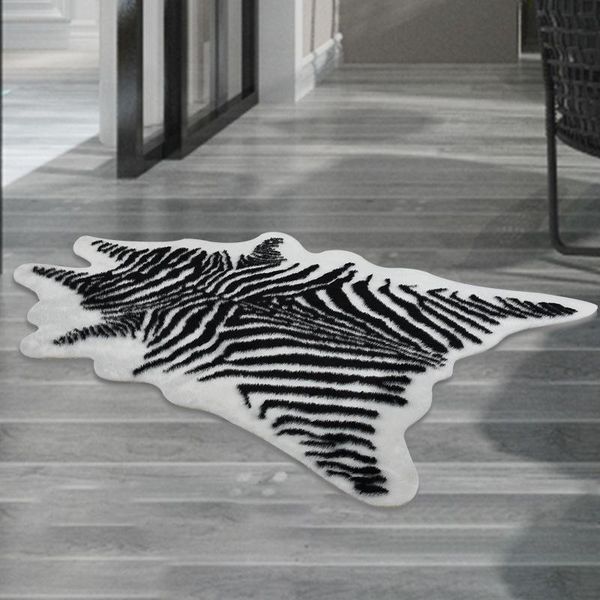 

carpets -selling zebra-print floor mat cushion animal faux leather whole ins