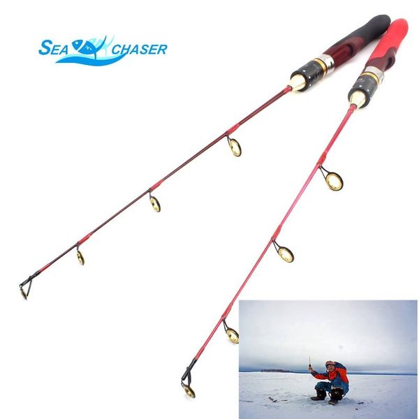 

ice fishing rod carbon 57cm 77cm raft boat pole tackle set rods