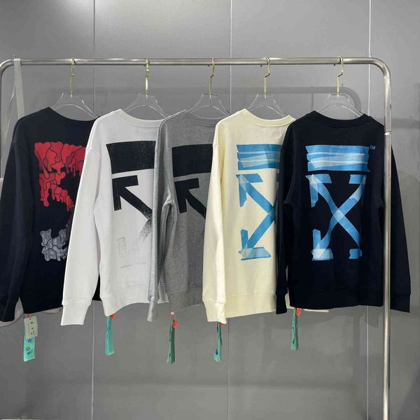 

Winter Autumn and 2021 Style New Round Neck Sweater Off Male Female Lovers Arr Oil Painting Religious, Black